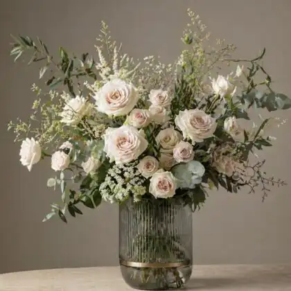 fresh flower romantic pink roses bouquet_