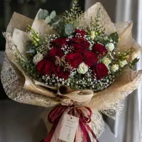 The Timeless Love Bouquet: 18 Luxurious Red Roses