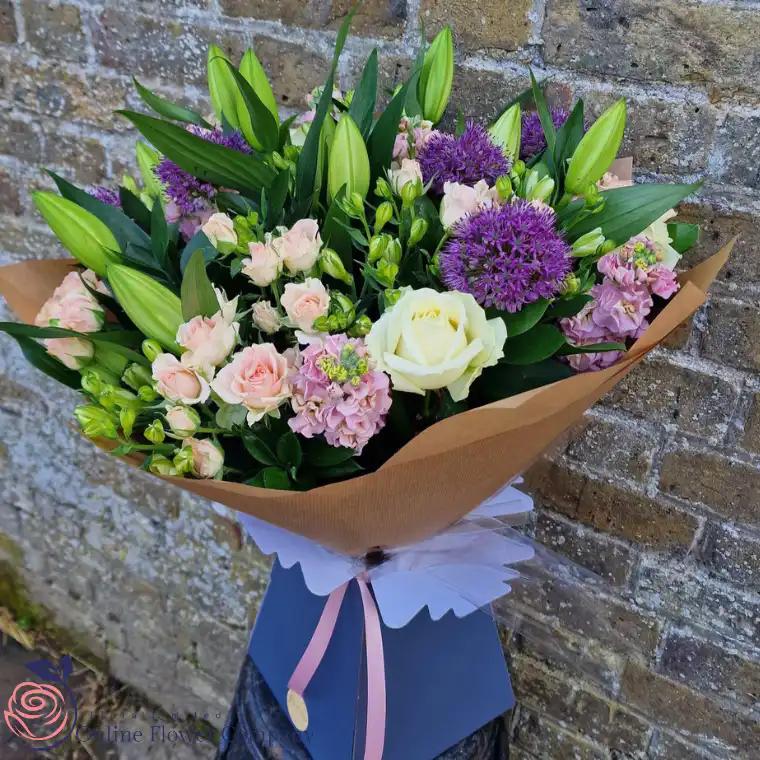 Lilies & Roses Luxury Bliss Bouquet 2 Lilies & Roses Luxury Bliss Bouquet - Image 2