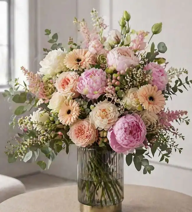 Peony-Rose Dream Bouquet 1 roses and peonies bouquet