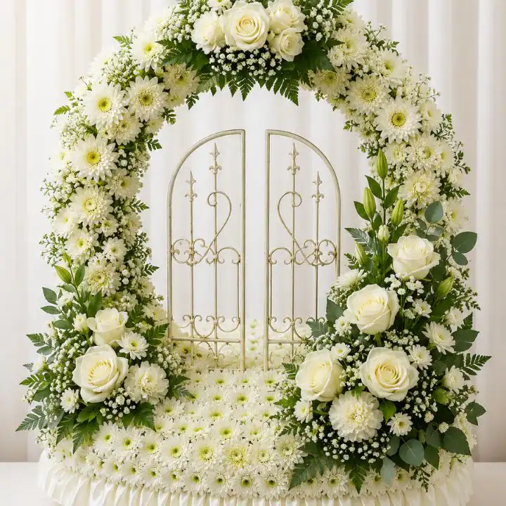 Gates of Heaven Funeral Flowers Tribute 1 Gates of Heaven Funeral Flowers