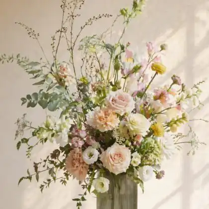 white rose flower bouquet