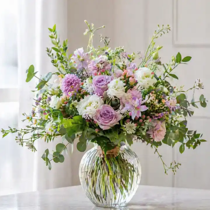 The Signature Dahlia & Rose Bouquet 1 Dahlia and Rose Bouquet