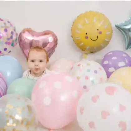 baby 1st birthday balloons
