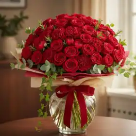 The Centennial Classic: 100 Long-Stem Red Roses
