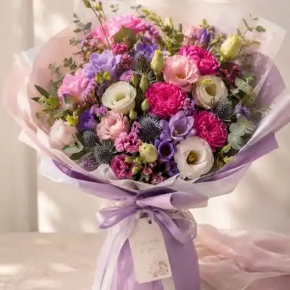 Freesia and Carnation Bouquet