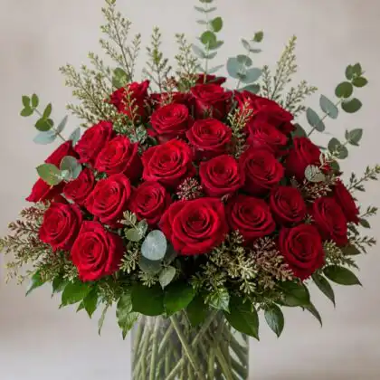 flower bouquet red roses