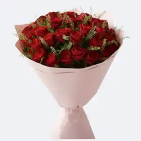 Deep Red Roses Bouquet