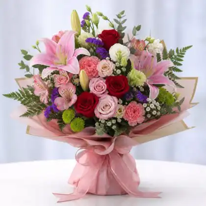 roses and gerbera arrangements