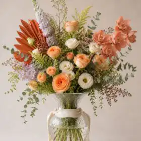 Premium Rose, Orchids and Ranunculus Mixed Flower