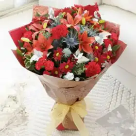 The Vibrant Orange Lily Bouquet