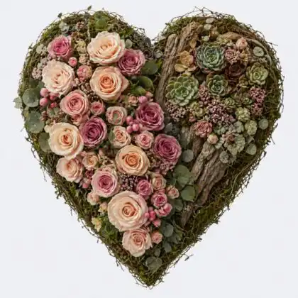 Love Heart Funeral Tribute