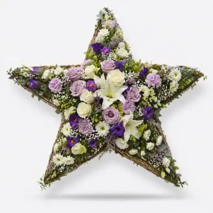 Star funeral flowers