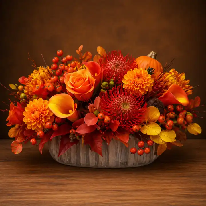 Autumn Fields Basket Arrangement 1 Autumn Fields Basket Arrangement
