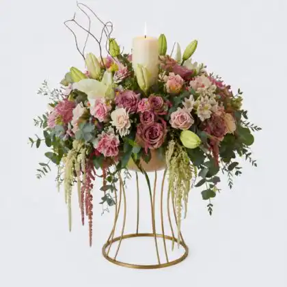 Candle Floral Arrangement