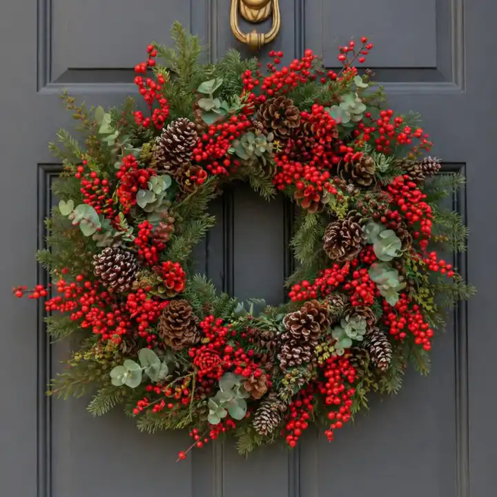 Best Luxury ilex christmas wreath 1 Luxury ilex Christmas wreath