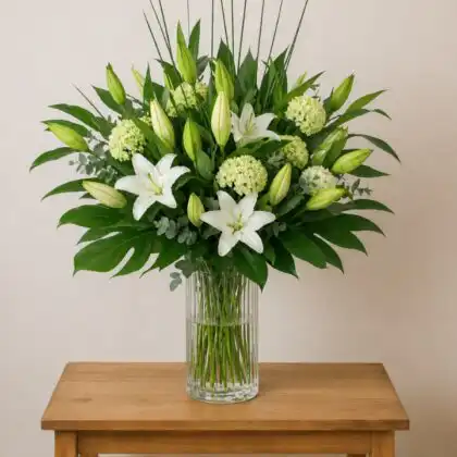 White Lilies in a Vase