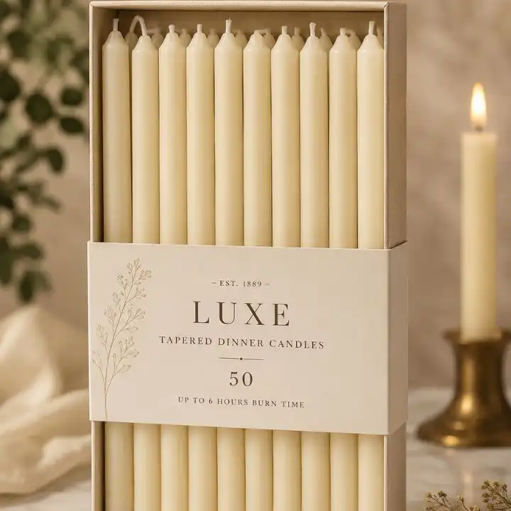 Dining candles ( 2 Candle for 5.99 ) 1 white tapered dinner candles